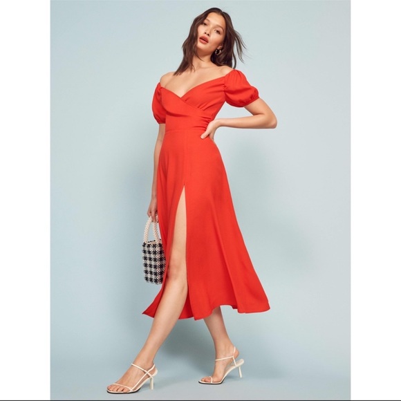 Reformation Dresses & Skirts - Reformation Pear Dress in Red in size 6